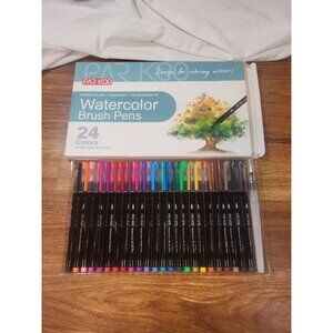 24‎ Pack Parkoo Watercolor Brush  Pens